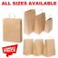 thumbnail 1  - Brown Paper Bags With Handles Large Small 100 50 10 Party Gift Sweet Carrier Sos