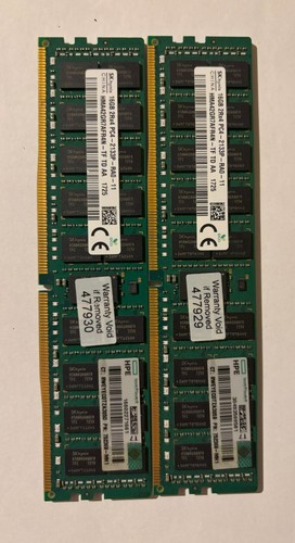 SK Hynix 32gb 2x16gb 2R4 PC4 2133P RAO 11 Server RAM
