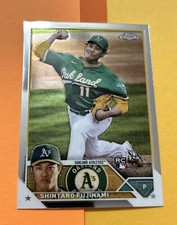 2023 Topps Chrome Baseball #97 SHINTARO FUJINAMI RC ~ Oakland A’s