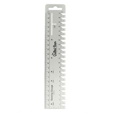 The Quilted Bear Premium Sewing Gauge/Ruler with Angle & Compass Markings