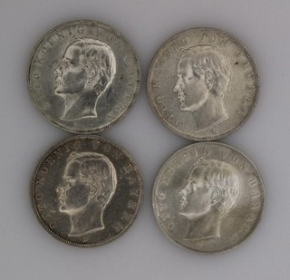 4 mal 3 Mark 1908 | 1909 | 1910 D | Bayern | Silber | Otto König von Bayern