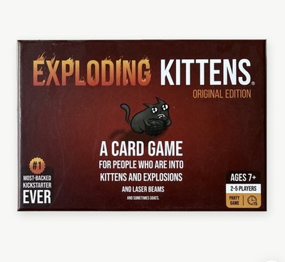 GAME EXPLODING KITTENS ORIGINAL EDITION CARD GAME COMPLETE