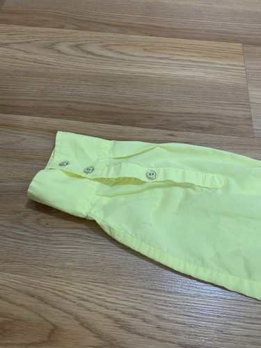 Sz M - New York & Company Slim Fit Button Up Long Sleeve Shirt (Yellow) VTG - Picture 16 of 21