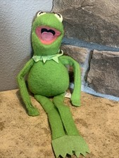 1981 Fisher Price Toys KERMIT THE FROG Jim Henson Muppet Plush 857 Note Damage