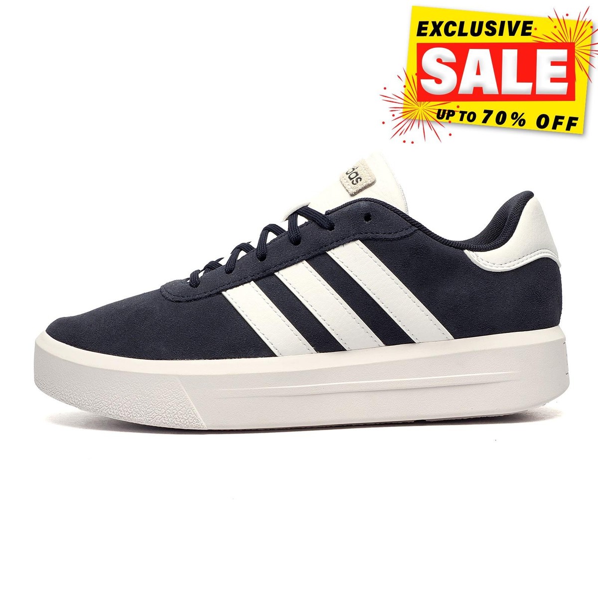 Adidas Court Platform Suede Leather Womens Retro Casual Fashion Trainers  Sneaker