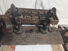 Exceptional Quality Mancala Board/Counter Game - African Tribal 1900s - Awale