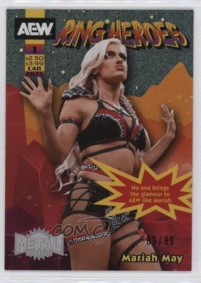2025 Skybox Metal Universe AEW All Elite Wrestling Gold 89/99 Mariah May 1g0e