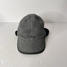 LL Bean Fleece Polartec Adjustable Trapper Hat Ear Flap - Gray