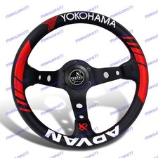 Embroidery Yokoham 320mm Vertex Deep Dish 3.5 Steering Wheel For Omp Momo Rac Embroidery Yokoham 320mm Vertex Deep Dish 3.5 Steering Wheel For Omp Momo Rac