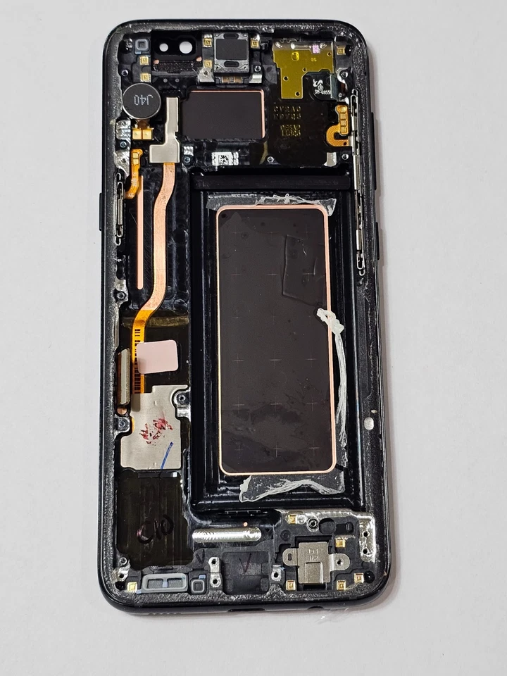 Pantalla Samsung Galaxy S8 G950U AMOLED Negra Original OEM AGRIETADA Foto 3 de 3