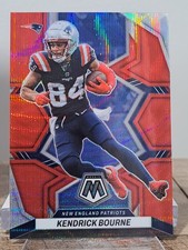 2022 Panini Mosaic - Kendrick Bourne - Red Wave Prizm /9 - SSP - #213 Patriots