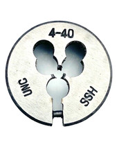 4-40 48 NC / NF x 1" OD HSS ROUND ADJUSTABLE SPLIT DIE MADE IN JAPAN NEW 1PC
