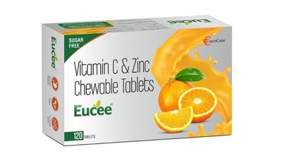 Eucee chewable Vitamin C -500 mg for immunity skincare antioxidant 120 TABLET