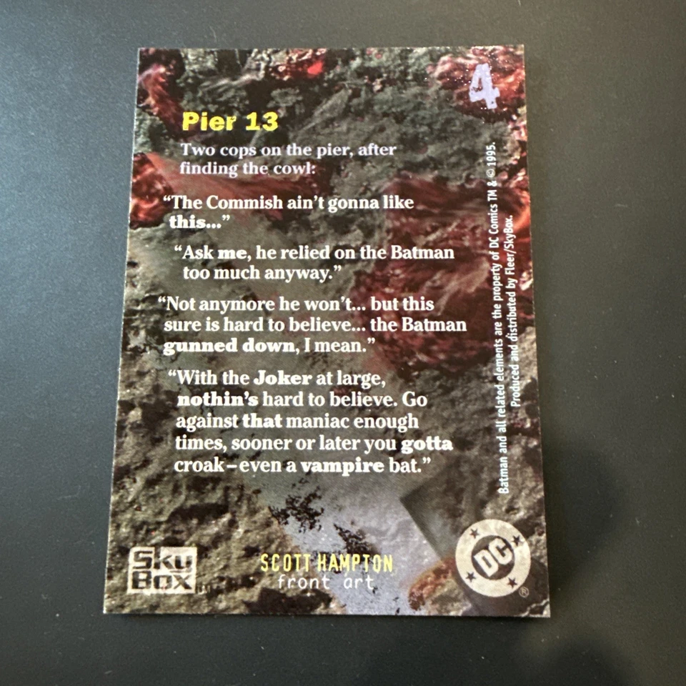 98d Batman 2005 Skybox Master Series Dc #4 Pier 13 Scott Hampton - Very Good - Image 3 of 4