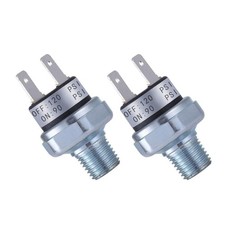 Air Pressure Switch, 90-120 PSI 1/4"-18 NPT DC 24V 12V 2 Pack, 90-120 psi 