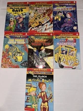 Magic School bus Chapter book lot Space Bats Forest fire Magnetism Bones Fishy