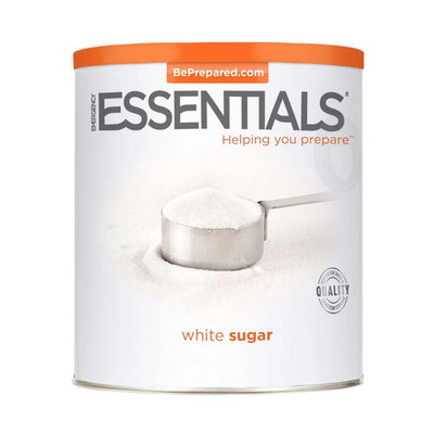 Essentials White Sugar 5 lb 4 oz Large #10 Can  25 Yr. Emergency Storage