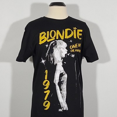 BLONDIE 1979 One Way Or Another XL Official T-Shirt Black Mens Band Logo