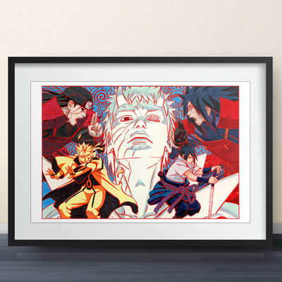 Naruto Color Spread 652 - 11x17'' Print - sasuke anime manga shonen jump gift