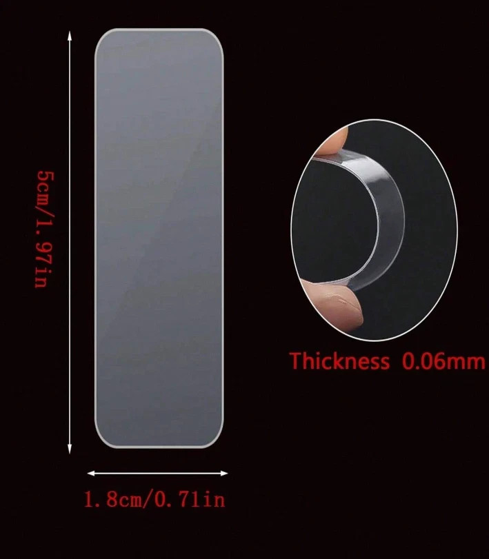 Nano Waterproof Double-Sided Acrylic Tape - Clear, Traceless, Strong Adhesive*