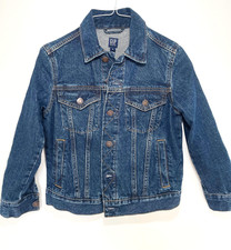 GAP Kids Denim Jacket Medium Wash Blue Classic Style Unisex M