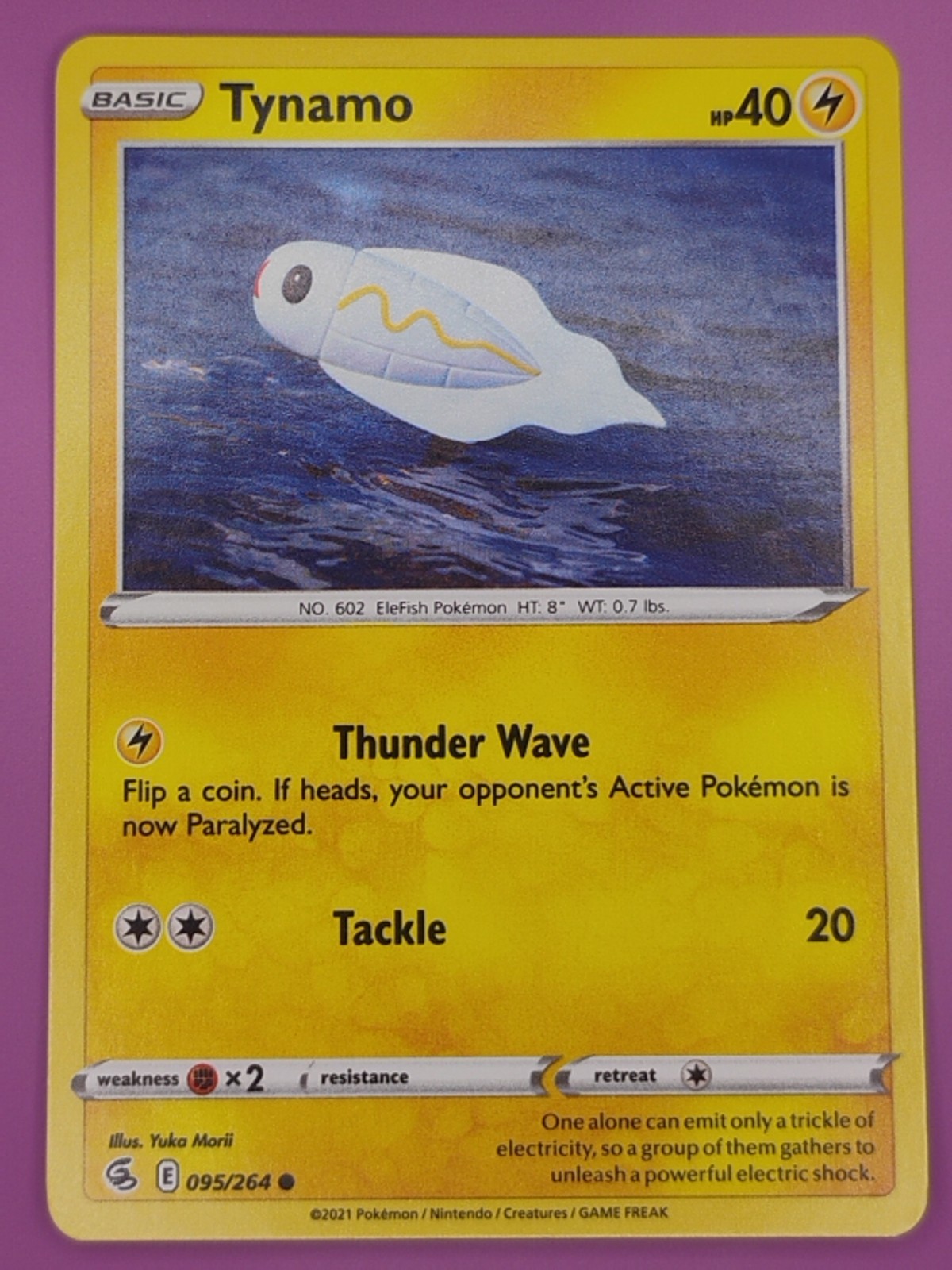 Tynamo 095/264 Fusion Strike Regular Finish Pokemon Card - Yuka Morii