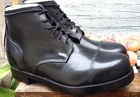 BRITISH ARMY AMMO BOOTS 15 L Black WW2 patt Living History EU 49 Military Parade