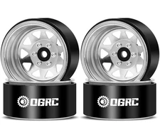 OGRC 4PCS Aluminum 1.9 Inch Beadlock Wheels Negative Offset Wheel Rims for TR...