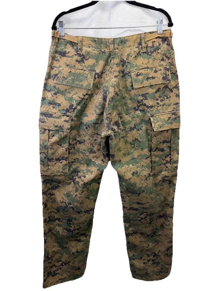 Pantalones utilitarios tácticos de carga TruSpec para hombre talla M Reg Digital Woodland camuflados BDU Foto 3 de 4