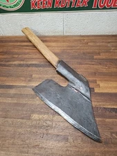 B4- Antique 1800s Pennsylvania goosewing axe by Michael Sieger, Lehigh County