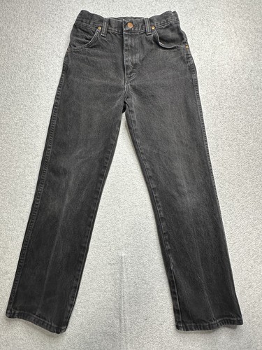 Wrangler Jeans Boys 14 Regular High Rise Straight Leg Denim Pants Youth 13MWBBK - Picture 9 of 15
