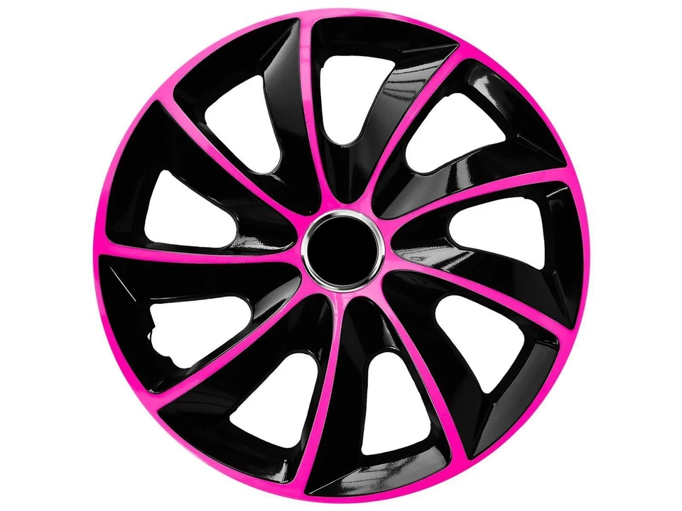 Radkappen 16 Zoll 4x NRM STIG extra in Pink/Schwarz Radzierblende Radkappe - Bild 1 von 1