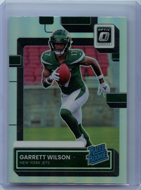2022 Donruss #P-306 Garrett Wilson Optic Rated Rookies Preview Holo