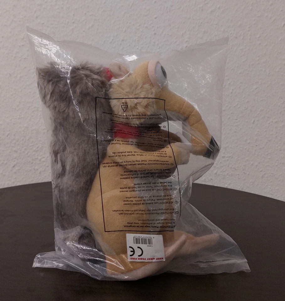 Plüschtier Scrat Ice Age Kollision voraus Weihnachten Plüschfigur Stofftier Neu - Bild 2 von 4