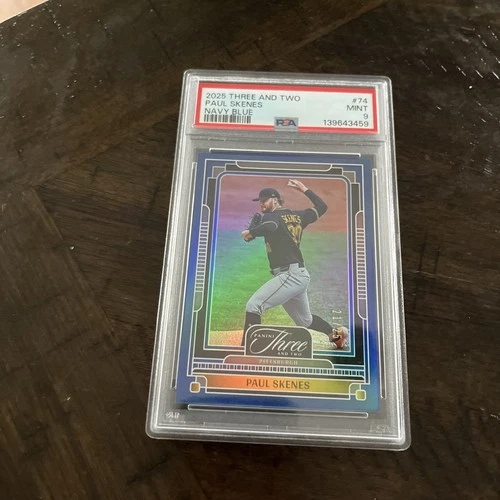 2025 Three and Two Paul Skenes Navy Blue #74 PSA 9 Mint 21/25 Pirates