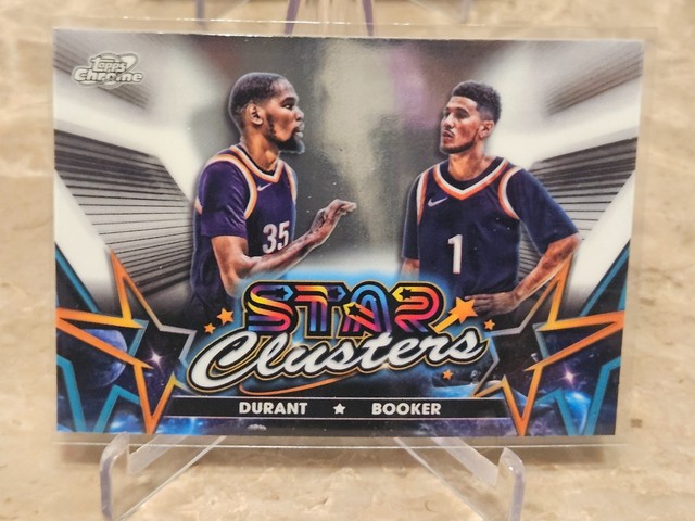 2023-24 Topps Chrome Cosmic #SC-4 Kevin Durant / Devin Booker Star Clusters F3