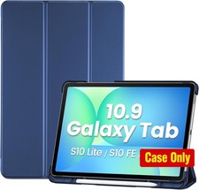 Slim Trifold Stand Case for 10.9" Galaxy Tab S10 Lite with S Pen Holder