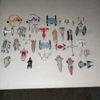 Star Wars Titanium Die Cast ships vehicles lot loose rare diecast