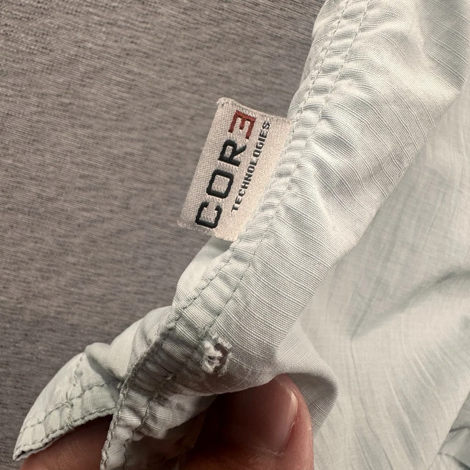 Simms Cor3 Button Up Fishing Shirt Mens XL Blue Long Sleeve Vented Outdoors - Image 4 of 4