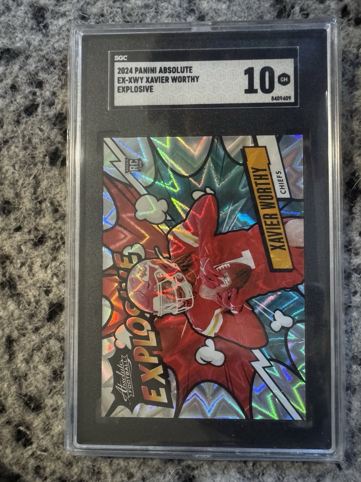 2024 Panini Absolute - Explosive Xavier Worthy #EX-XWY (RC)