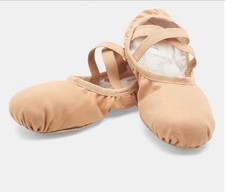 Bloch Performa Stretch Canvas Ballet Flats Sand S0284L 6C