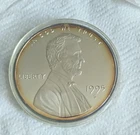 8 Troy ounce Lincoln cent, .999 silver. 3.5 inch diameter