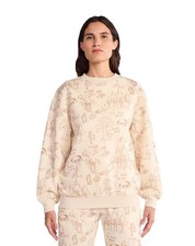 Women's Winnie the Pooh Hundred Acre Wood AOP Cream Graphic Sweatshirt