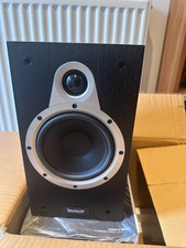 Tannoy Eclipse 1 Black Ash Bookshelf Speakers + Covers Excellent Condition 