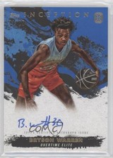 2021-22 Topps Inception OTE Overtime Elite Blue 13/25 Bryson Warren Auto 6o3