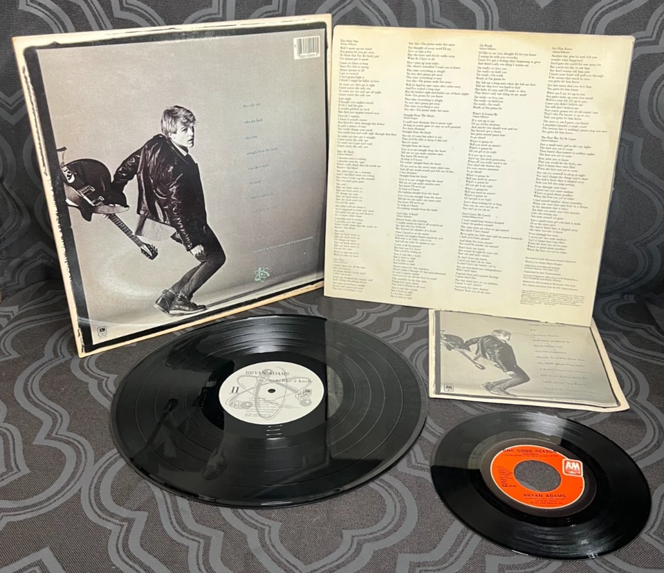 Bryan Adams, Cuts Like A Knife, 1983 Original Pressing, EX/ VG+ With BONUS 45!!! Foto 2 de 4