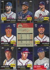 2022 Topps Platinum Chrome Atlanta Braves Complete Team Set (18)