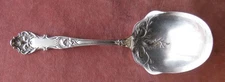 CHARTER OAK - BERRY SERVING SPOON, 1847 ROGERS BROS 8.75", No Monogram