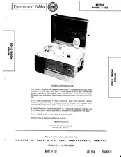 Sams Photofacts 149-11 Phonograph Revere model T-100