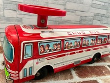 Vintage Japanese Tin Toy Bus Showa Era